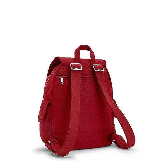 Kipling City Pack Small Classic Backpacks Signature Red | CA 1498IL